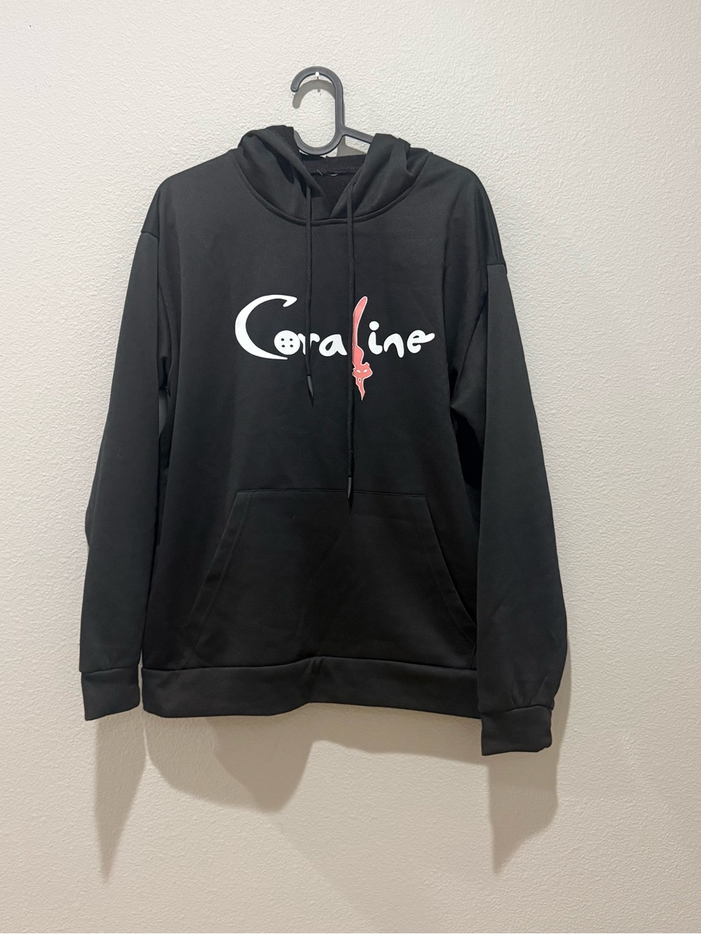 Coraline Black Graphic Pullover Sweatshirt